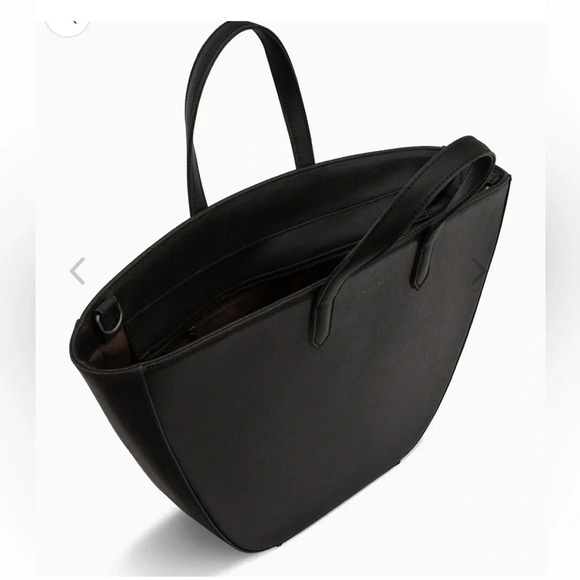 MATT & NAT Black  Leef Purse/Crossbody 
vegan. cruelty free. recycled. - Picture 3 of 16